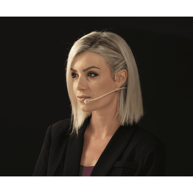 Cardioide Headset Mic., 3-Pin Mini-XLR, Black, Beige (AKG® type)