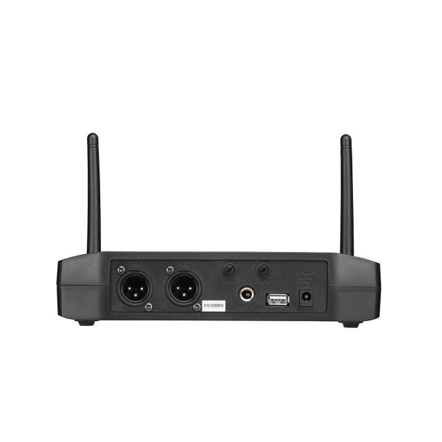 UHF Dual 16-Channel Wireless System with one handheld microphone and one headset UK plug
