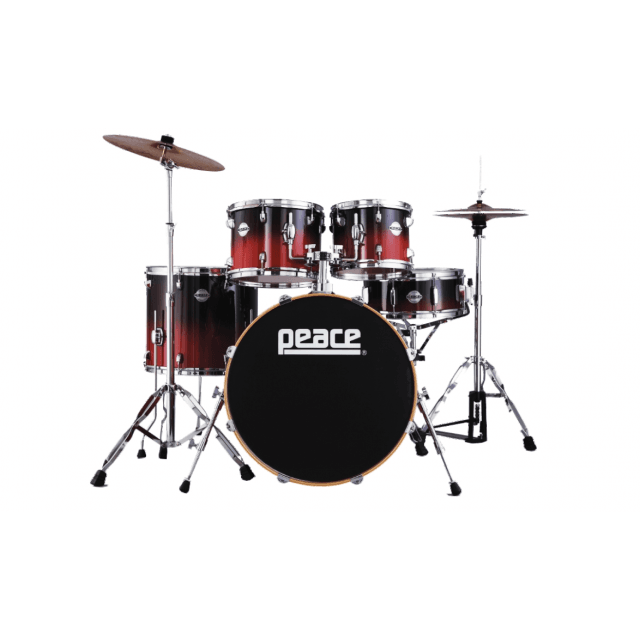 Striking lacquered finishes Maple and Mahogany 5 pcs Drum set