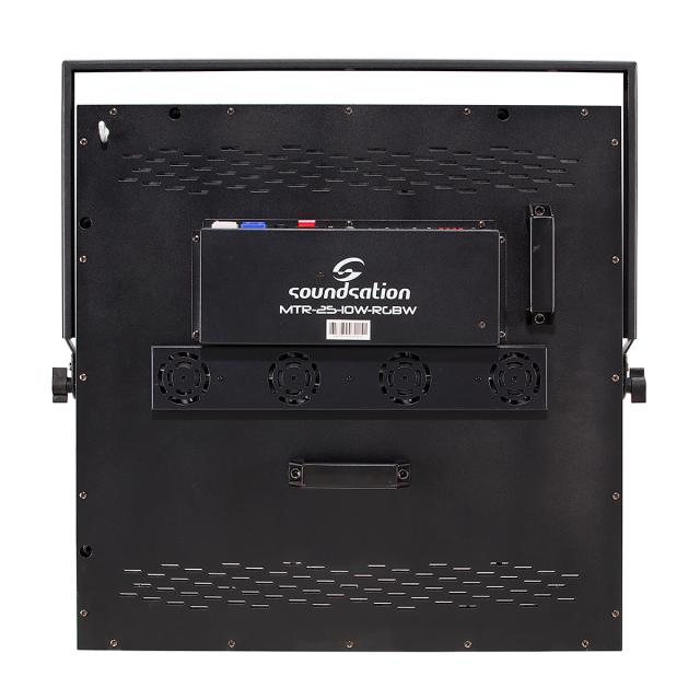 Set of 4x slim 25x10W RGBW blinders with Flight case