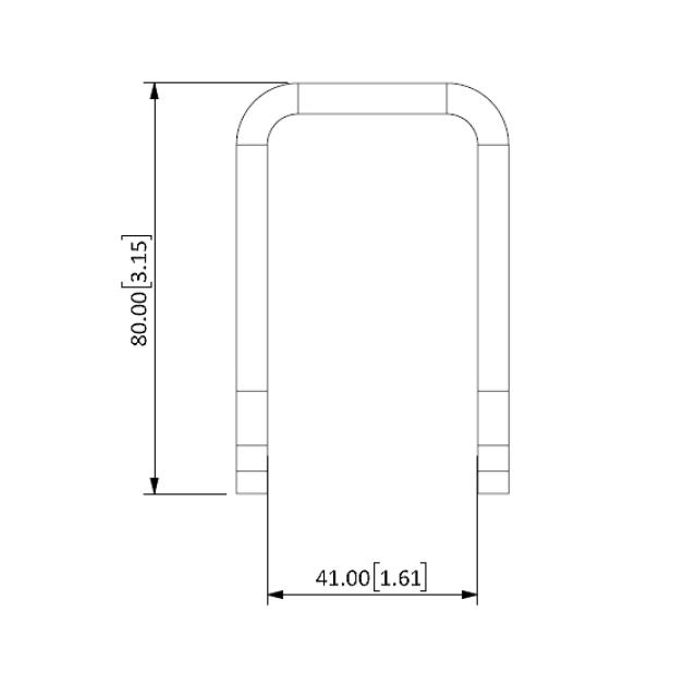 TU-Stud bracket white