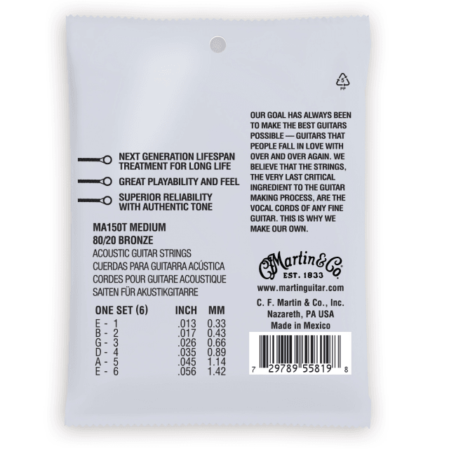 Authentic Acoustic Lifespan® 2.0, 80/20 Bronze, Medium