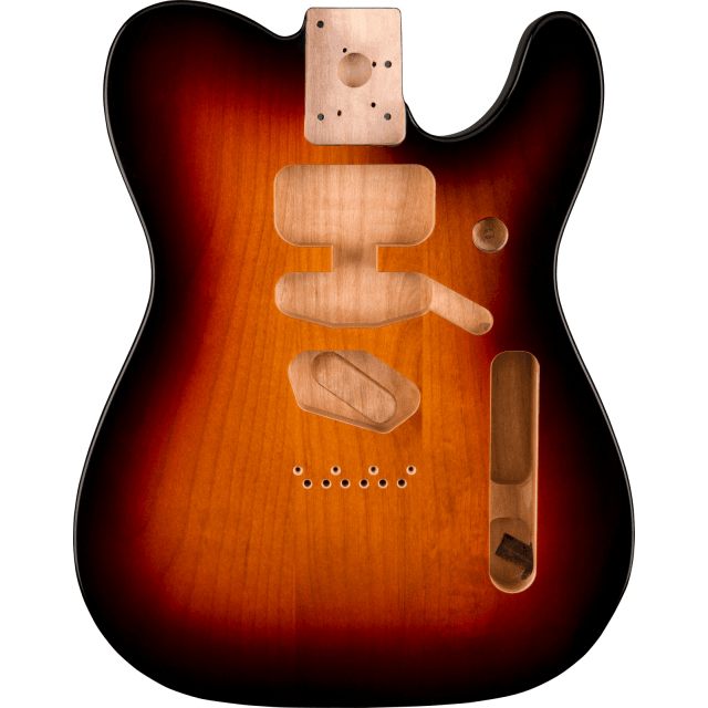 Deluxe Series Telecaster® SSH Alder Body Modern Bridge Mount, 3-Color Sunburst