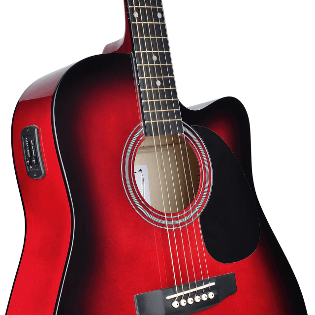 Chitarra acustica Dreadnought cutaway elettrificata