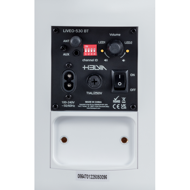 5.25" 2-Way Active Wall-Mount Speaker Pair with BT control, White