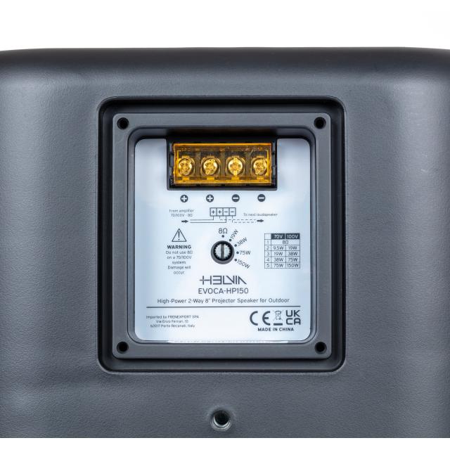 High-Power 2-Way 8” Projector Speaker for Outdoor (Black)