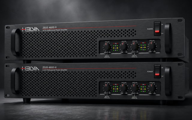 Power Evolution: HELVIA Expands the ZEUS-H Series with New 4-Channel Power Amplifiers