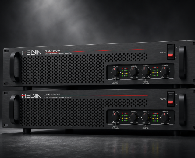Evoluzione della Potenza: HELVIA Espande la Serie ZEUS-H con i Nuovi Amplificatori a 4 Canali