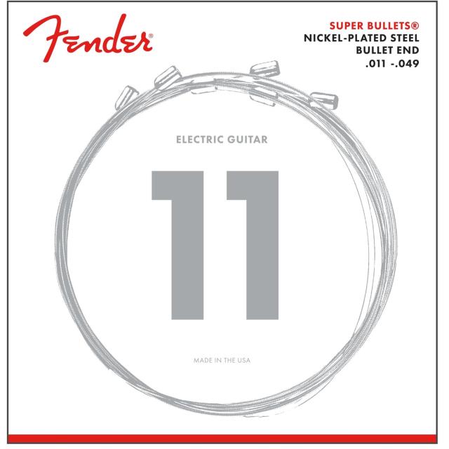 Super Bullet® Strings Nickel Plated Steel Bullet End 3250M Gauges .011-.049 Set