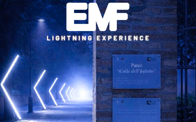 EMF Lightning Experience 2026: Centolight's lighting architecture and pixel mapping reshape the Colle dell'Infinito