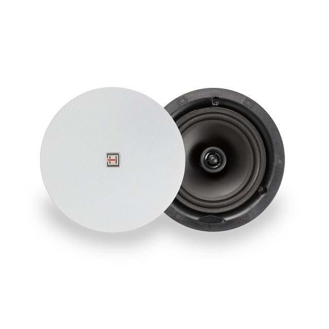 Altoparlante da soffitto 6.5" 30W 8 ohm a 2 vie con griglia senza cornice, bianco