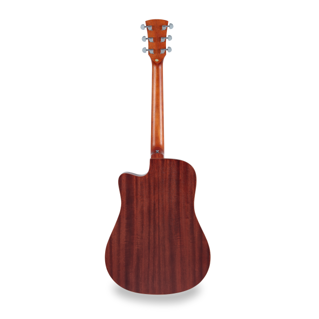 Chitarra acustica dreadnought amplificata con armrest in mogano