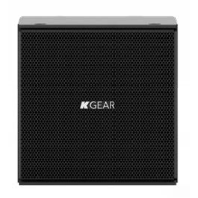 Ultra-compact 4’ full range active satellite speaker (black)