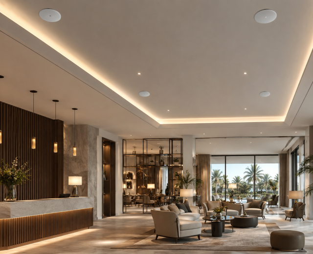 HELVIA ONDA-B Series: In-Ceiling Speakers with Front Bass-Reflex and Smart Installation