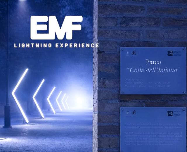 EMF Lightning Experience 2026: Centolight's lighting architecture and pixel mapping reshape the Colle dell'Infinito