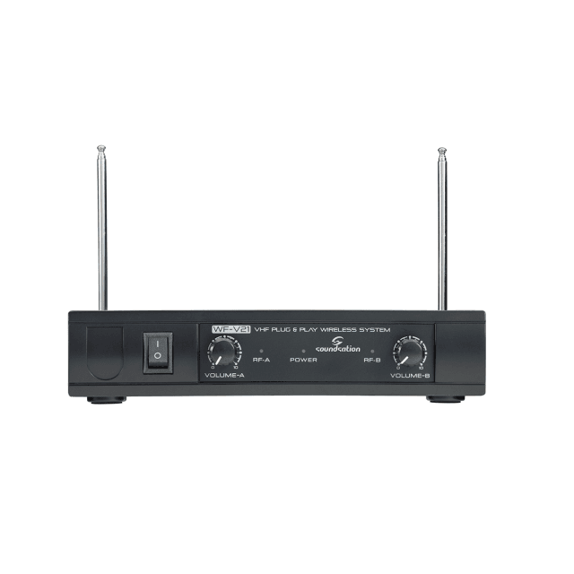 Dual VHF Plug and Play Wireless Microphone with 2 Bodypack and Headset MIcs (213.0 MHz - 215.5 MHz)
