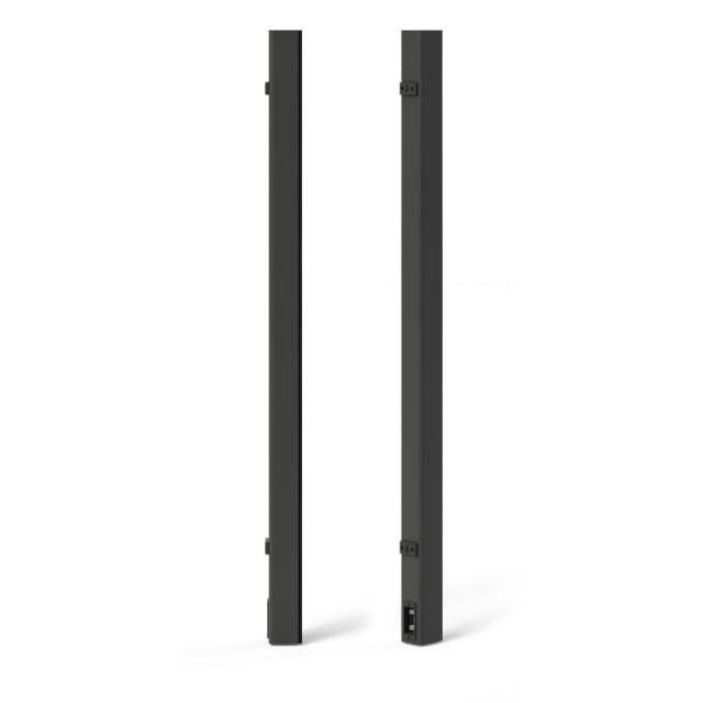 Ultra-compact 16x2" line array column speaker with built-in tranformer (black)