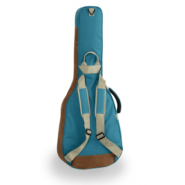 Classic guitar bag with suede leather inserts