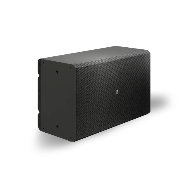 2x12" Compact Passive Subwoofer with Selectable Impedance (black color)