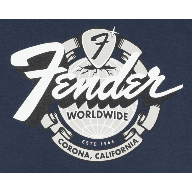 Tshirt Fender® World Wide Tee, Vintage Navy, M 9193822406