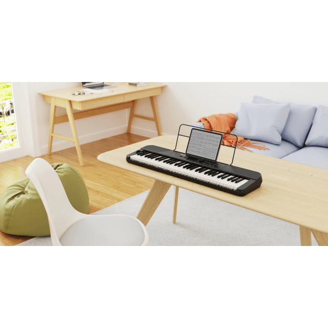 Portable keyboard 61 keys touch response with battery