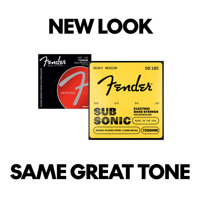 Muta Fender  SubSonic™ 7250HM Bass Strings, Nickel-Plated Steel, Long Scale, Gauges .050-.105 0737250408