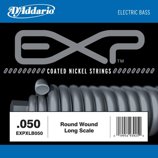 EXP Coated Nickel Round Wound Bass Guitar Single String, .050