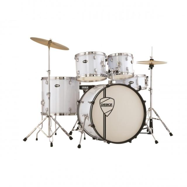5 pcs complete drumkit with 20" bass drum and REMO heads