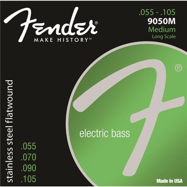 Stainless 9050's Bass Strings Set Stainless Steel Flatwound 9050M .055-.105 Gauges