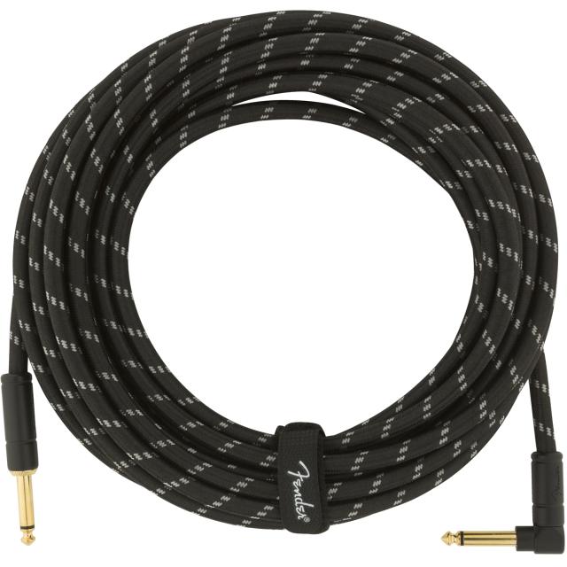 Cavo per strumenti serie Deluxe Straight/Angle 25' (7,5 m)  Black Tweed