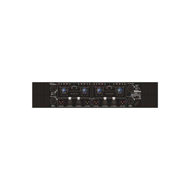 4-CH Low-Impedance 4x200W Power Amplifiers with Crossover