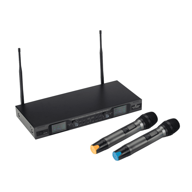 Dual UHF True Diversity MultiChannel Wireless Microphone System WF