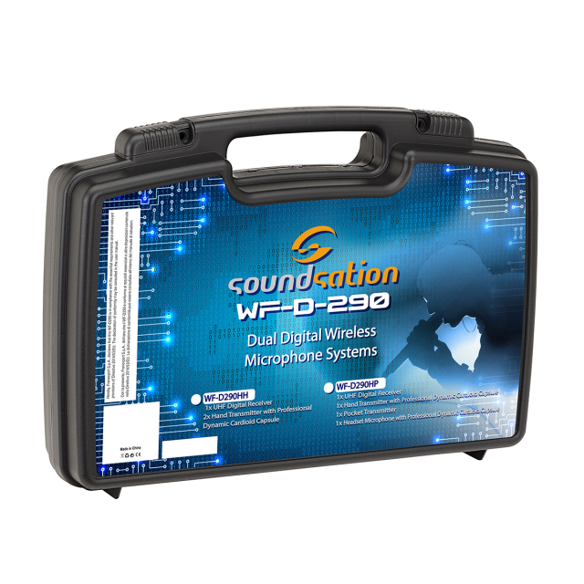 Radiomicrofono UHF Digitale Doppio - Banda A2 (520-550MHz)