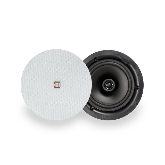 Altoparlante da soffitto 6.5” 30W a 2 vie 70V/100V con griglia senza cornice, bianco
