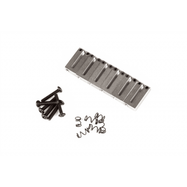 Fender Parts sezioni del ponte della chitarra serie American (6 sellette) Satin Chrome