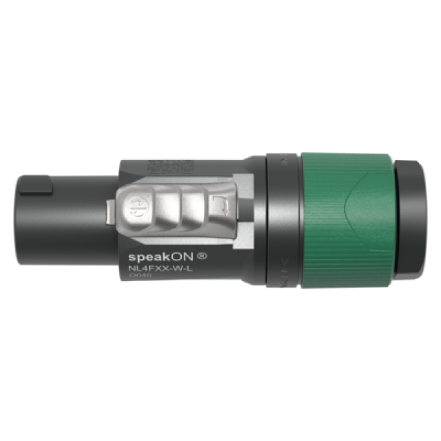 4-pole speakON connector with screw terminals, for cables from 10 to 16 mm