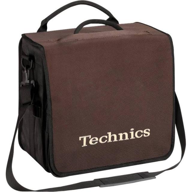 Borsa Convertibile Porta Vinili da DJ (Capacità: 45 dischi - Colore Marrone/Beige)