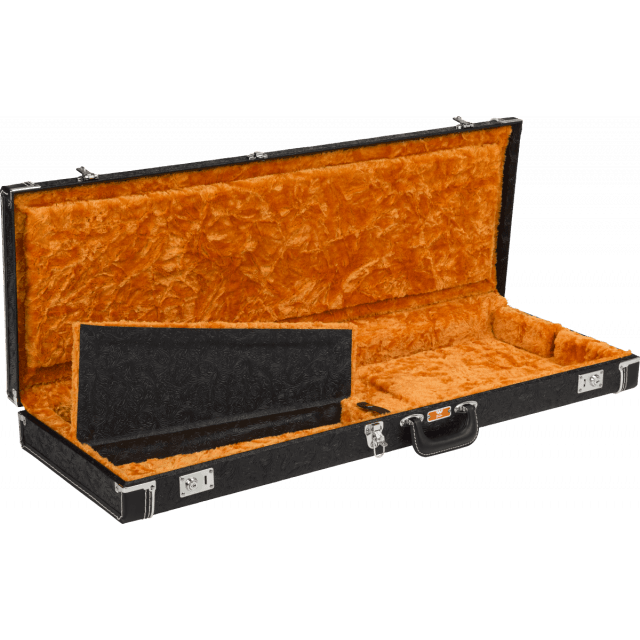 Astuccio Fender  Waylon Jennings Strat/Tele Case, Black Tooled Leather