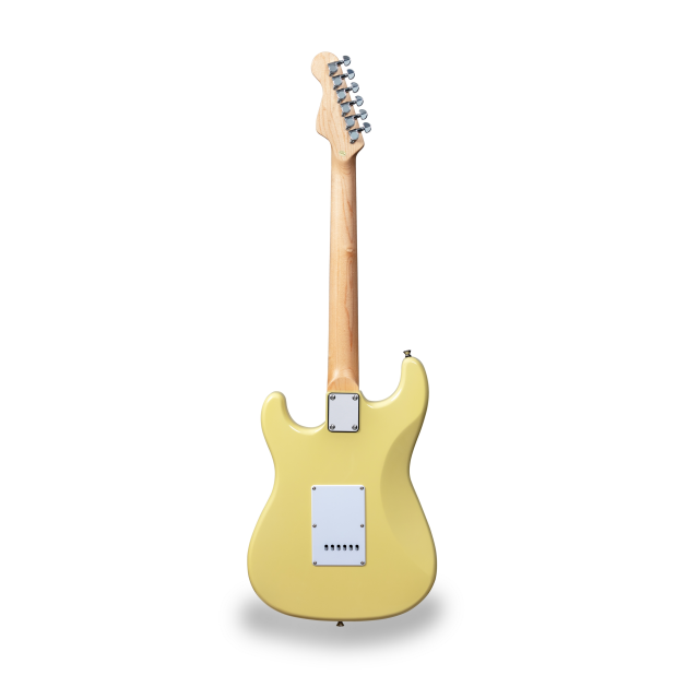 Chitarra elettrica double cutaway con 2 single coil + humbucker splittabile e meccaniche autobloccanti (equipaggiata Wilkinson)