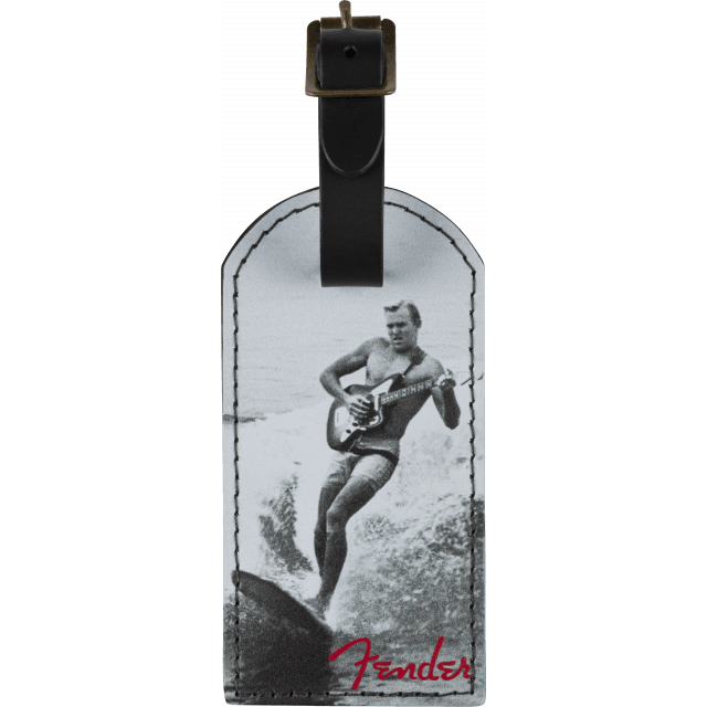 Fender® Vintage Ad Luggage Tag, Surfer