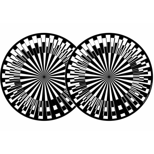 2x Slipmats - Scope - white