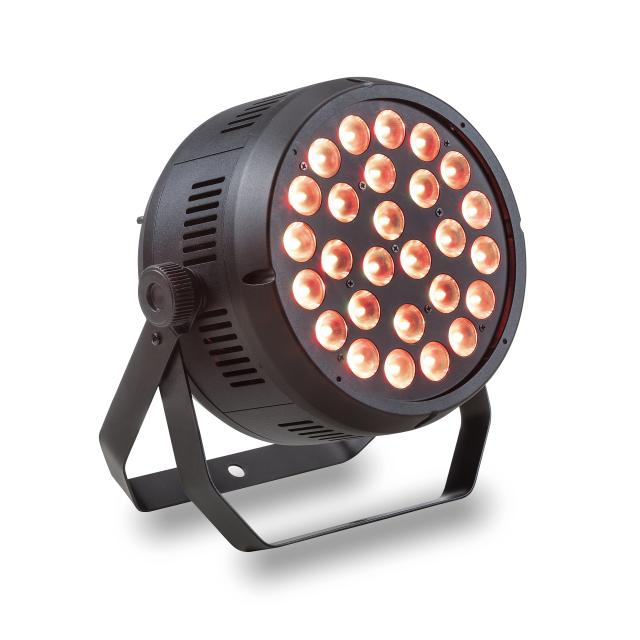PAR per uso interno con 27 LED da 10W RGBW 4IN1 e apertura del fascio a 20°
