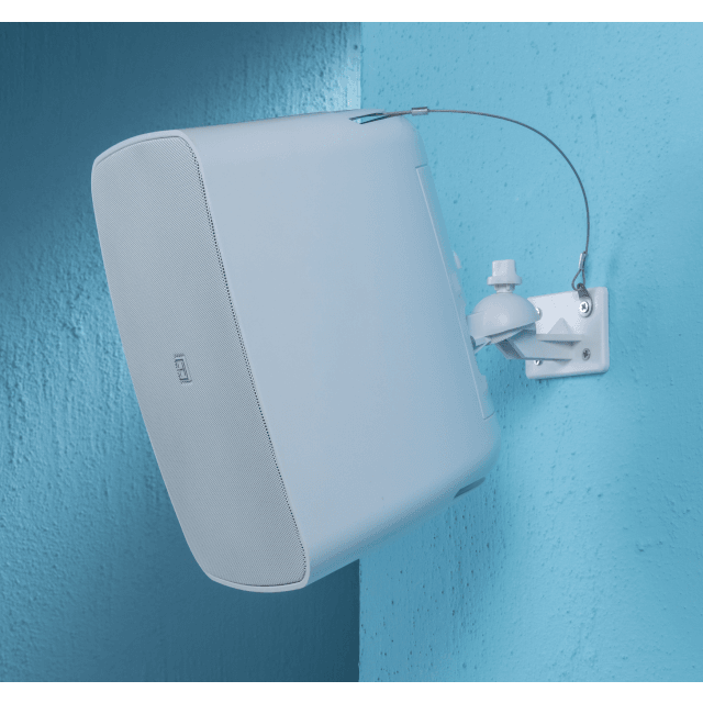 6.5" Waterproof 2-way Passive Wall-Mount Speaker Pair, White