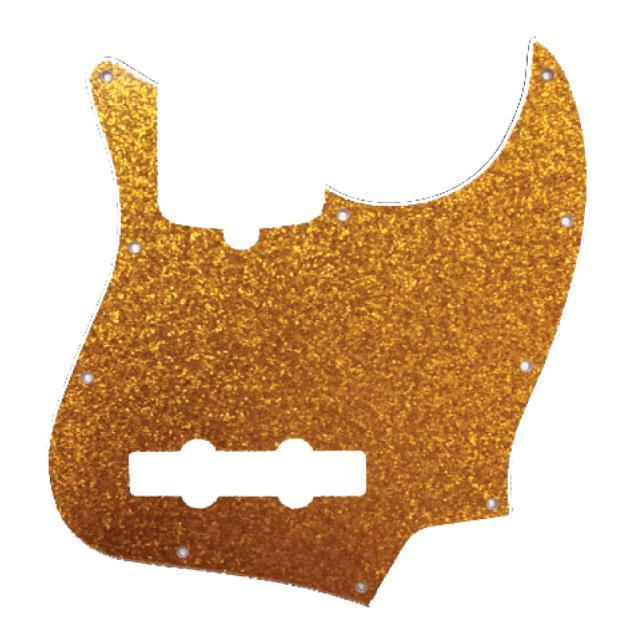 J-Bass Pickguard Gold Sparkle