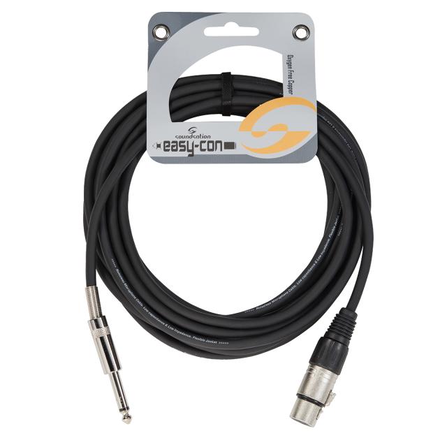Cavo microfonico bilanciato XRL 3P F - 6.3mm Jack MONO / 10mt