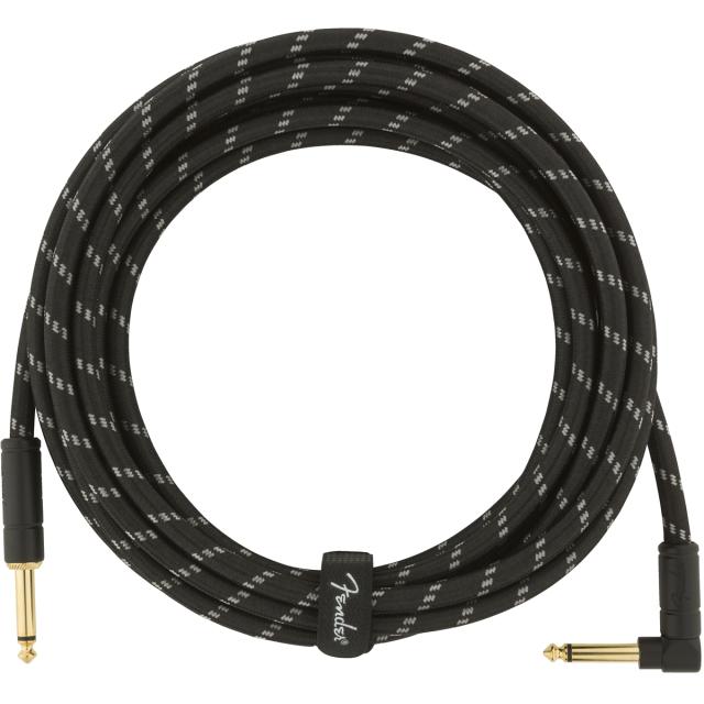Cavo per strumenti serie Deluxe Straight/Angle 15' (4,5 m)  Black Tweed