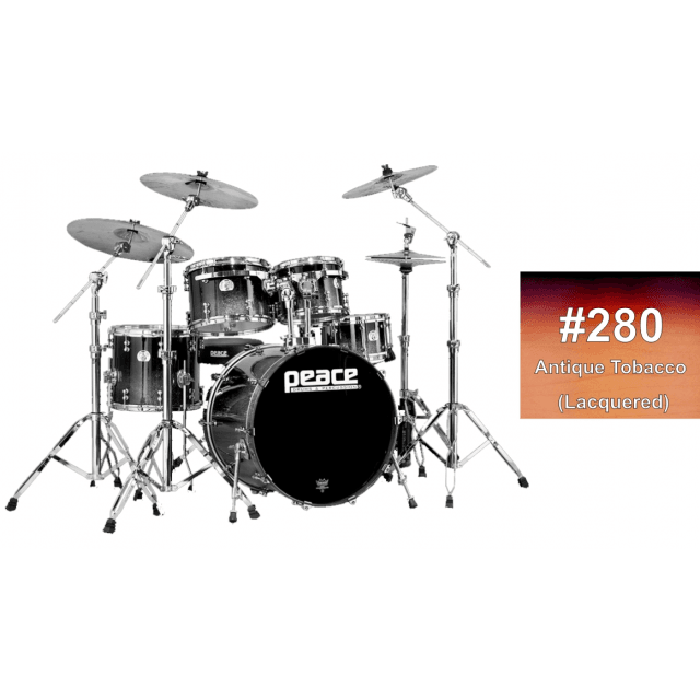 Drum Set 5 pcs in Acero Canadese con finiture laccate speciali