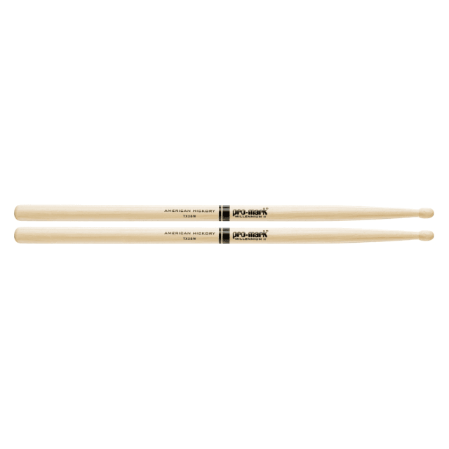 Hickory 2B Wood Tip drumstick