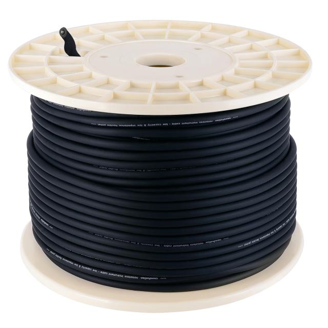 Wiremaster unbalanced instrument cable reel (100mt)