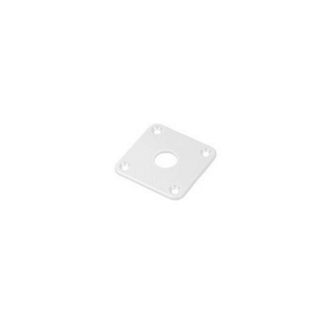 Placca Innesto Jack in ABS adatto per Les Paul (Bianco)